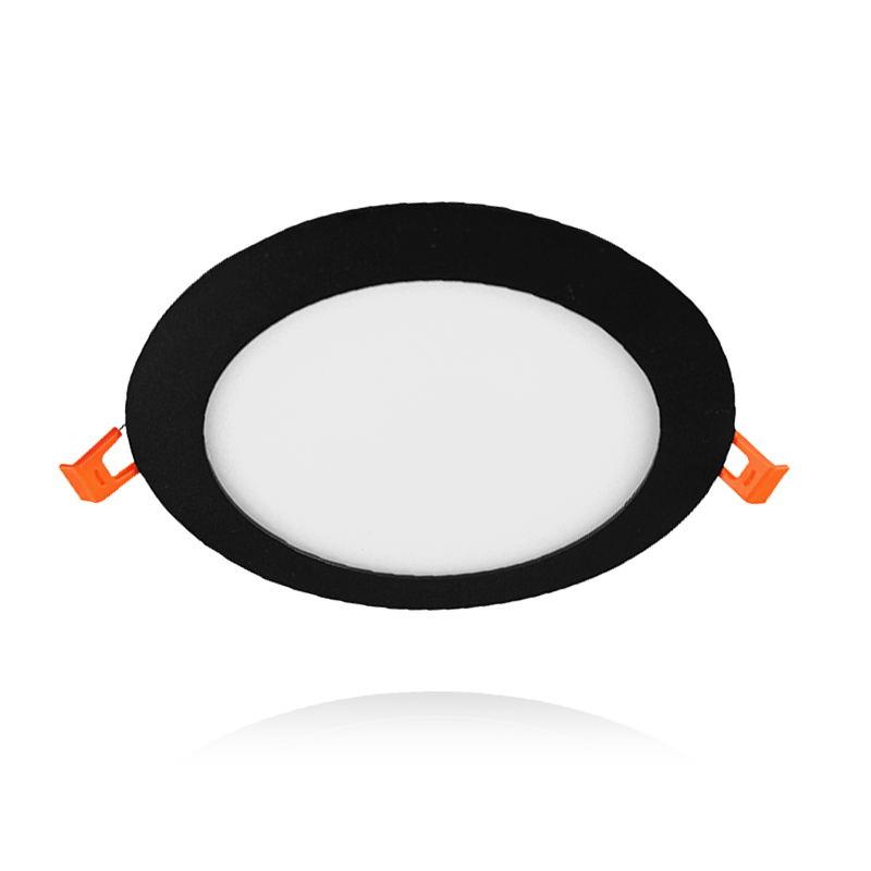 LED Downlight Zwart - SLIMLine - Zaagmaat Ø160 - 167 mm - 12 Watt - Outledtl.nl